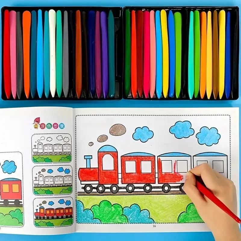 Premium Step-by-Step Painting & Coloring Book for Kids - Progressive Art Guide,