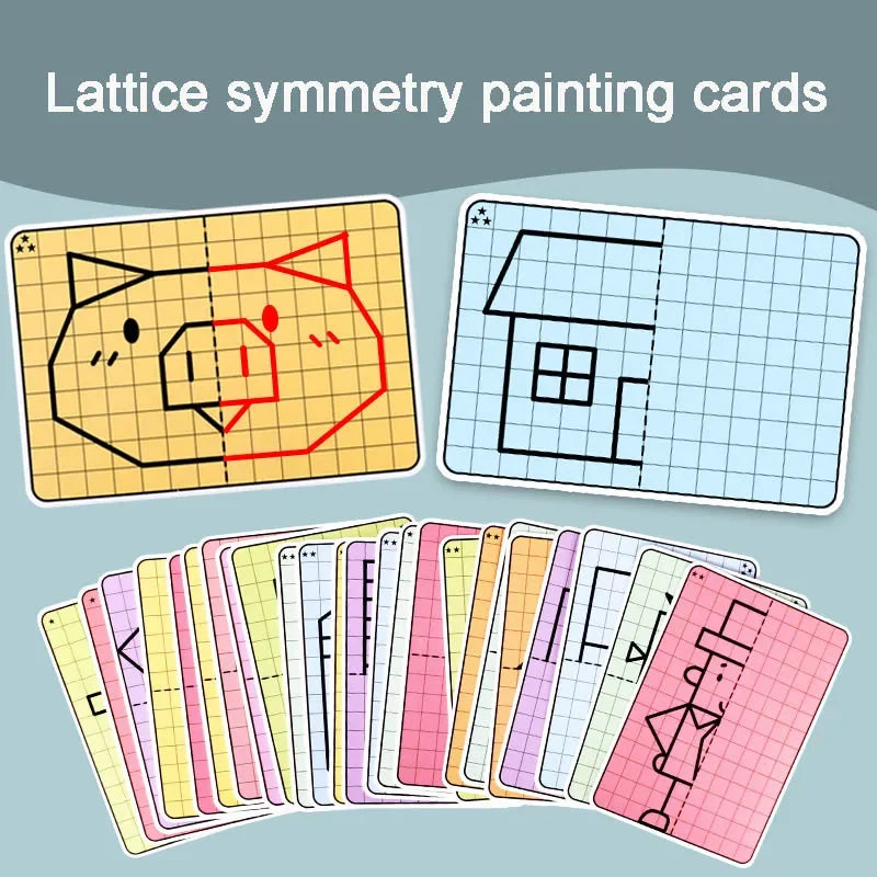 Premium Creative Lattice Symmetrical Drawing Toddler Fine Motor - Ages 3+