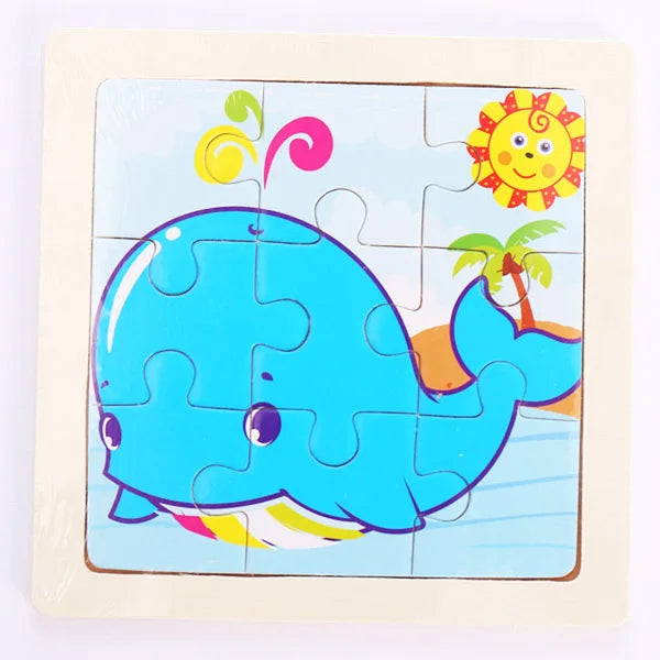 Wooden Dinosaur & Vehicle 3D Puzzle Set for Kids