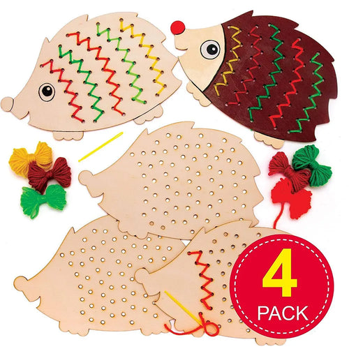 Childre Embroidery Threading Game Montessori Toys DIY Material Threading Board
