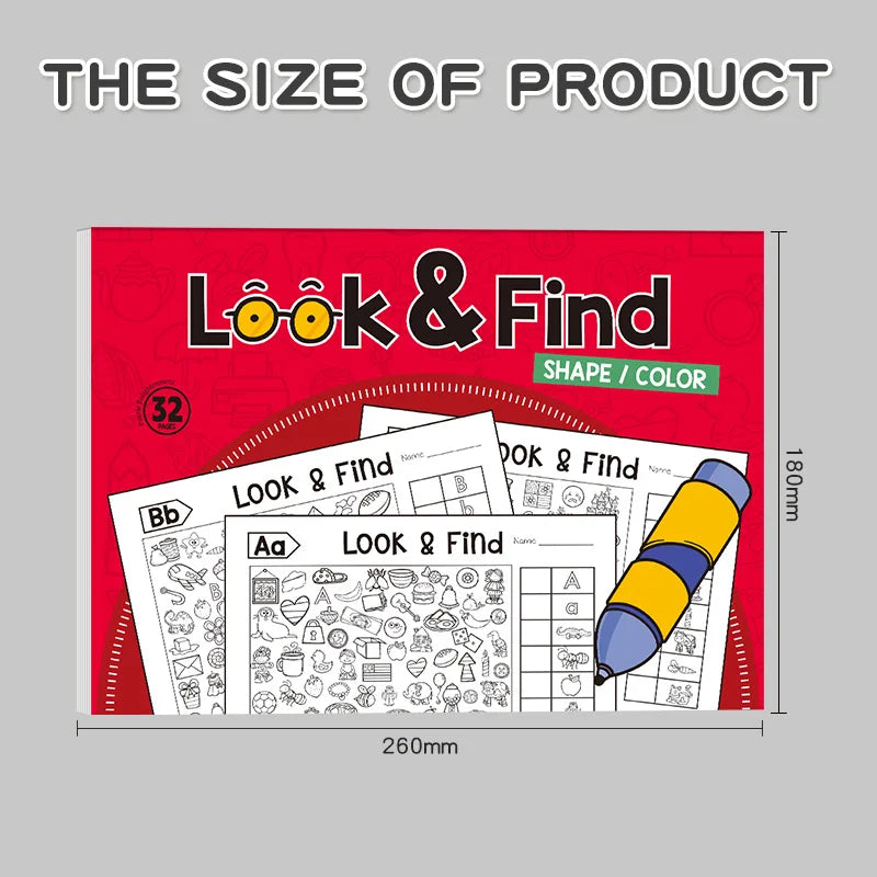Kids Finding Item Fun Coloring Book Drawing Picture Book Interactive Game Focus