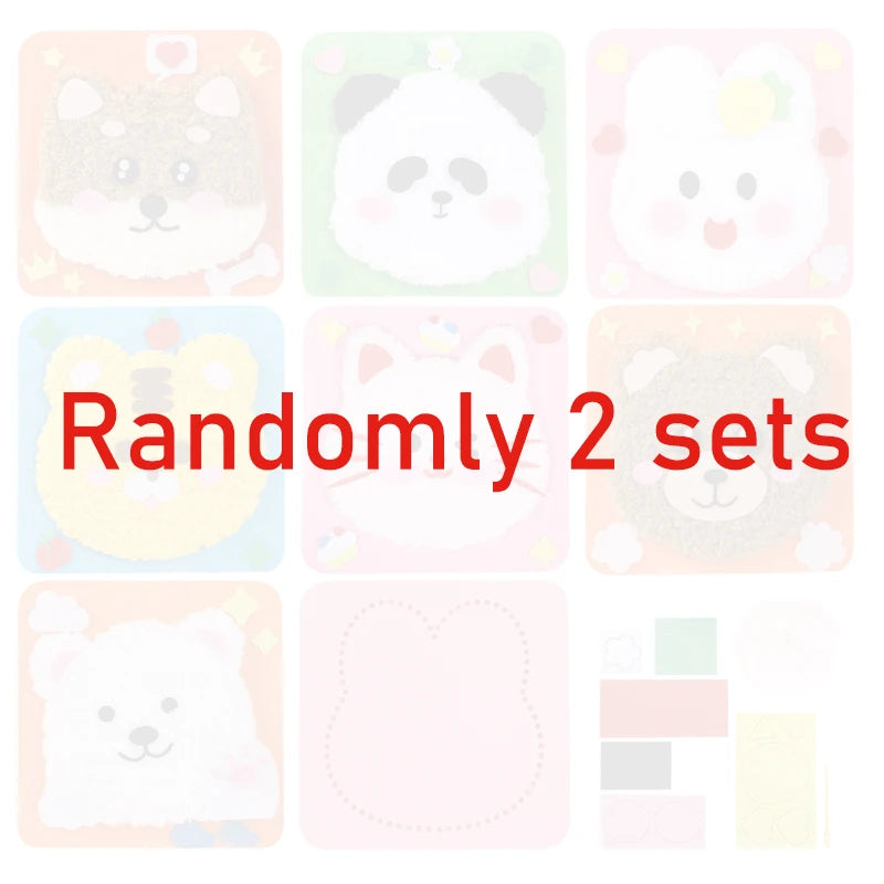 Beginner Kids Sewing Kit with Felt Animal Projects