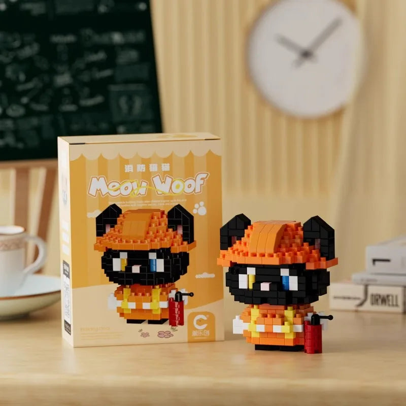 Premium New Children's Micro-particle Building Blocks, Animal Cartoon Dolls Crea