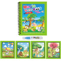 Premium Water Reveal Drawing Book for Kids - Sensory Coloring, Ocean & Dino