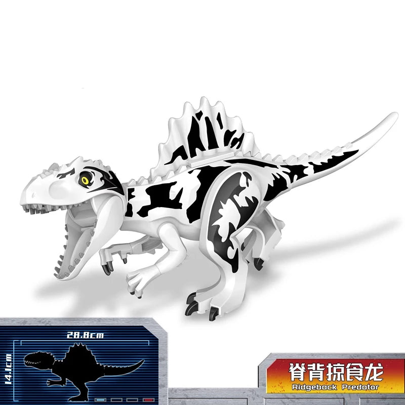 Premium Jurassic Dinosaur Building Blocks Set - Giganotosaurus Model, Ages 6+
