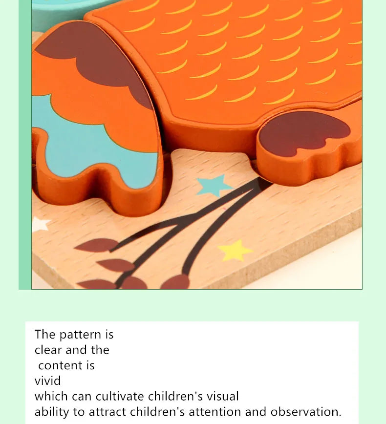Wooden Color & Shape Matching Puzzle for Kids