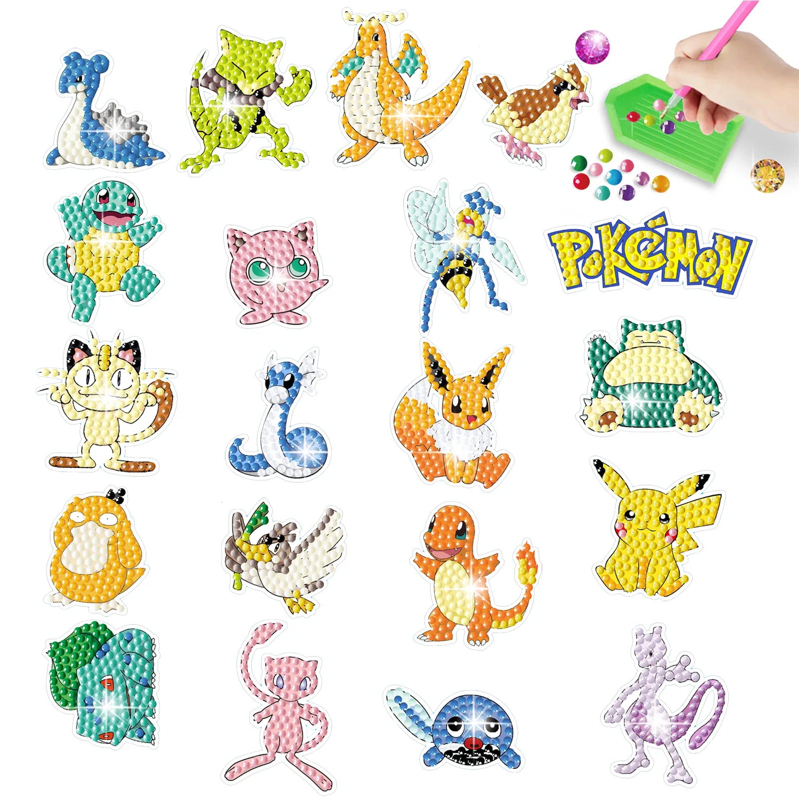 Premium 5D Diamond Painting Keychain Kit - DIY Craft Pendant Set, Ages 6+