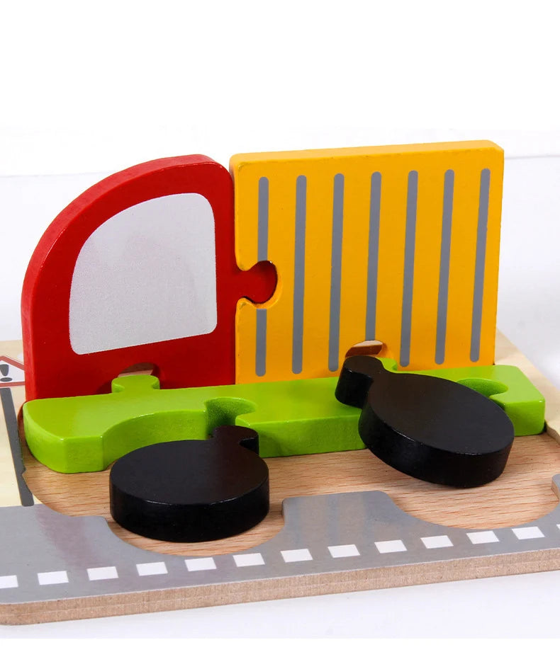 Wooden Color & Shape Matching Puzzle for Kids