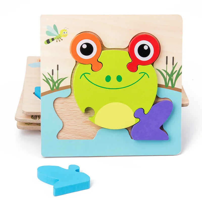 Wooden Color & Shape Matching Puzzle for Kids
