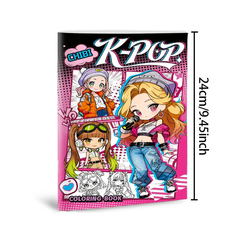 Premium Cute Girl Drawing Practice Book - Poses & Expressions Guide, Ages 12+