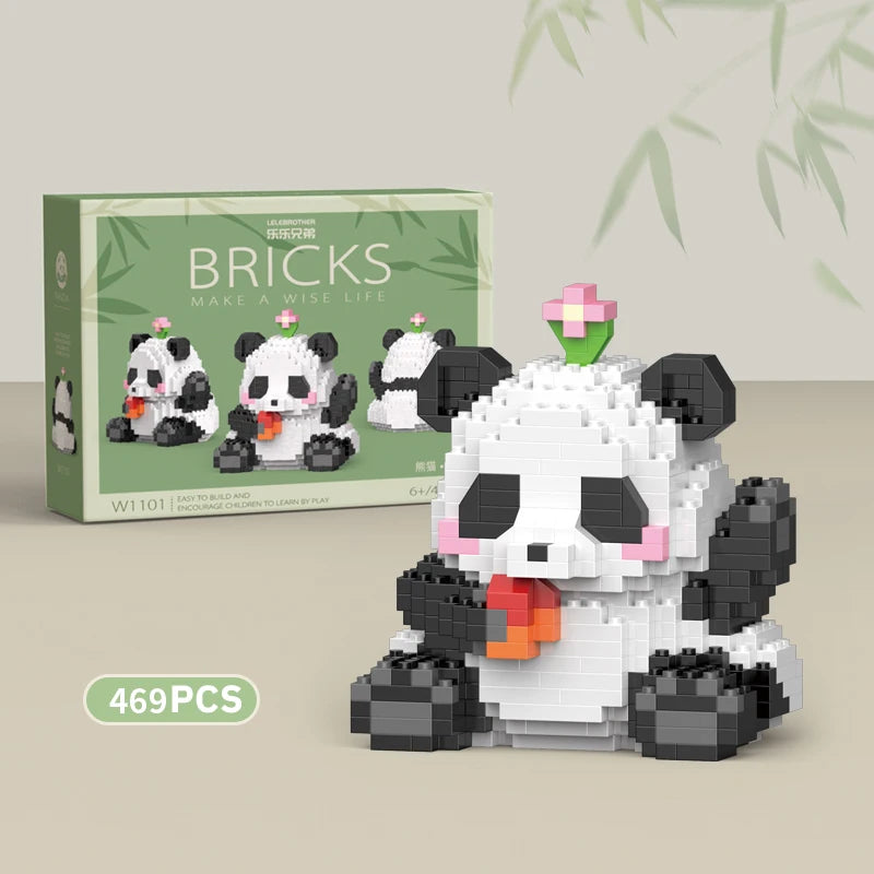 Premium Mini Panda Building Block Kit (DIY Model)