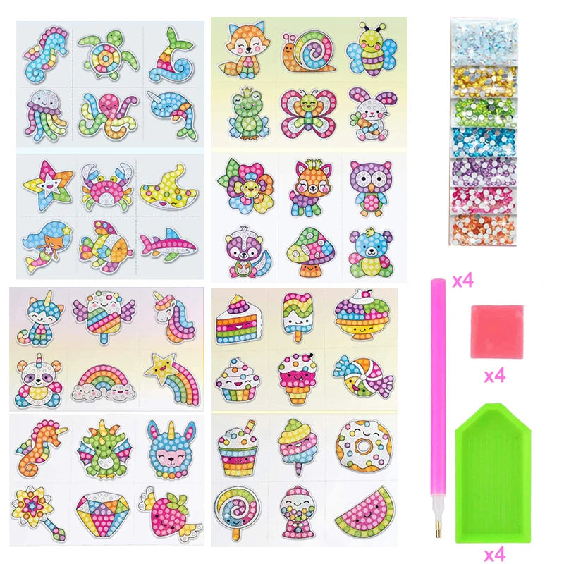Premium Kids Diamond Painting Kit - DIY Gem Art Craft Set, Ages 6+