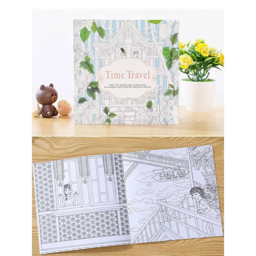 Premium Kids Coloring Pencil Drawing Book (12 Sheets/24 Pages)