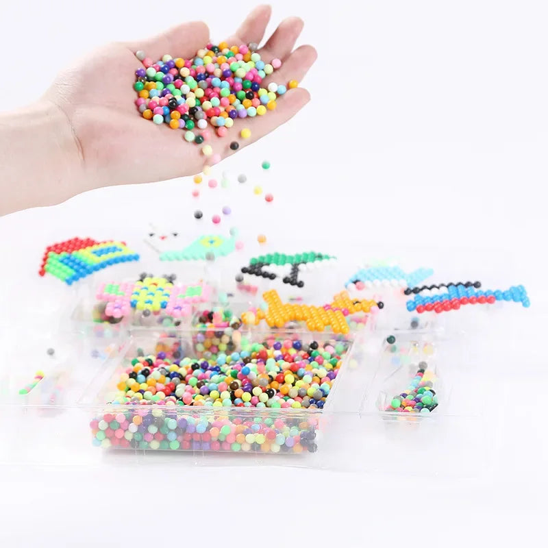 1000 Pcs/box DIY Water Spray Magic Beads Handmade Toy Set Children's Color