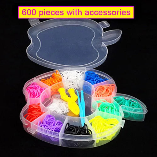 Premium 600 High Elastic Candy Color Loom Rubber Band DIY Knitted Bracelet Neckl