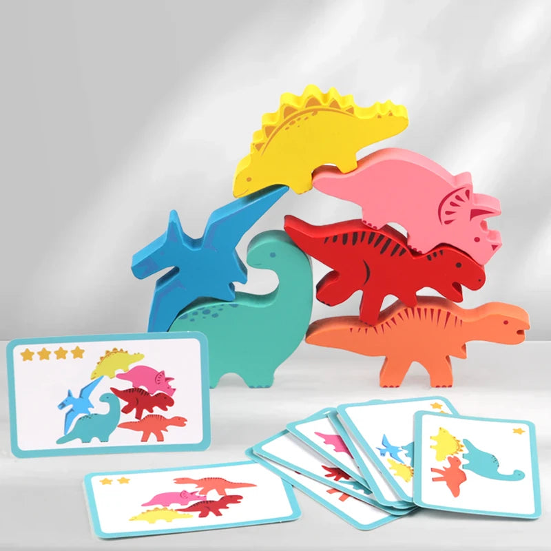 Premium Dinosaur Building Blocks Set - STEM Construction Toy, Ages 3+