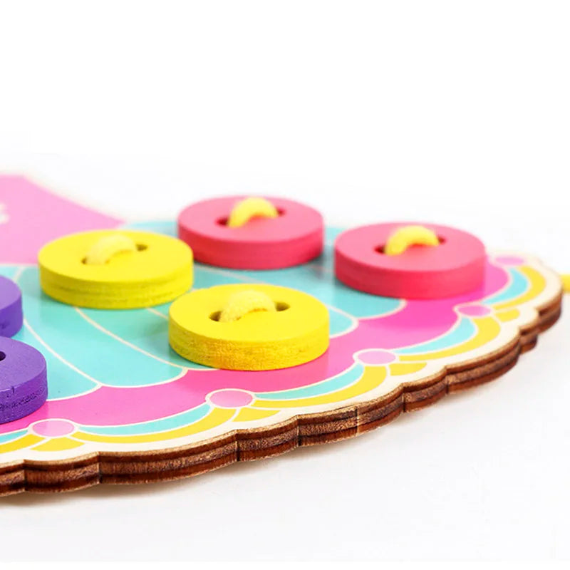 Wooden Fraction Sorting Blocks (Montessori Math)