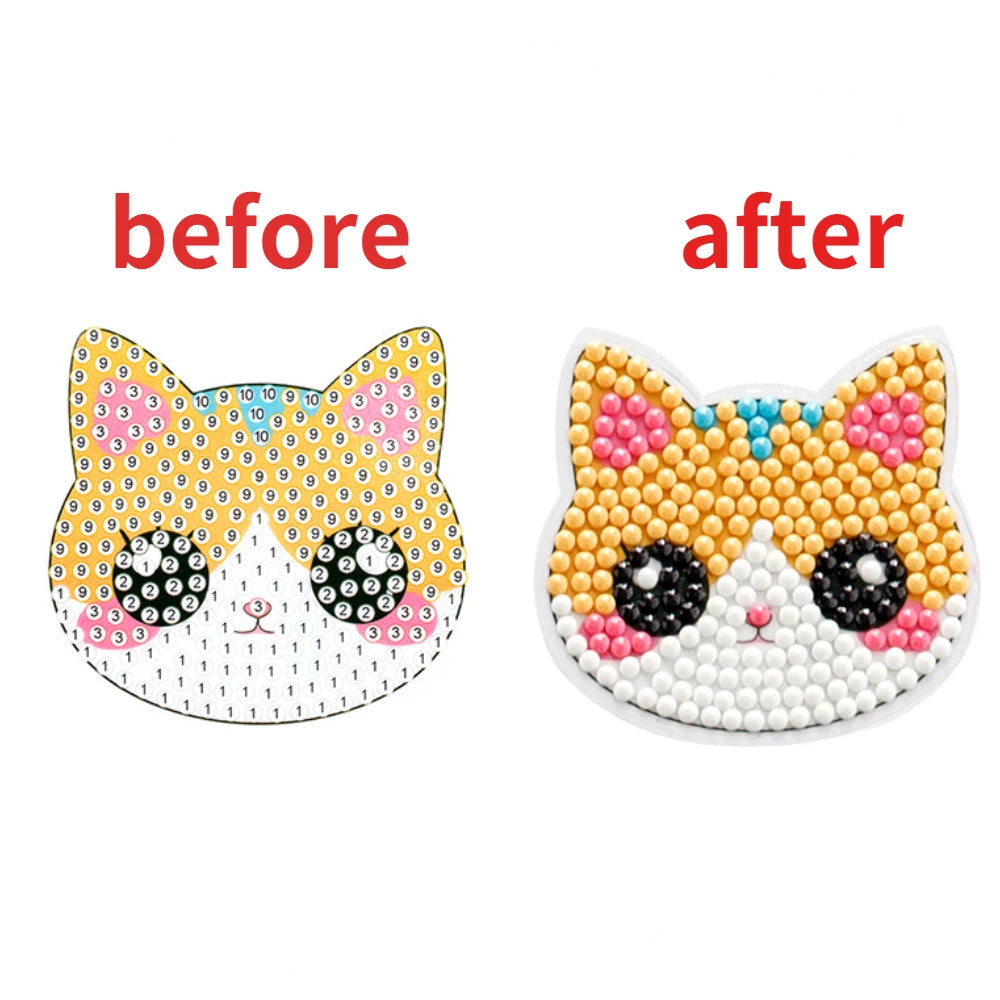 Premium Child Diamond DIY Painting Sticker Set Toys Colorful Cartoon Sticker Han