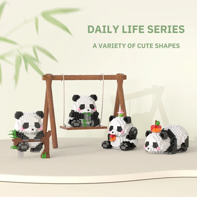 Premium Mini Panda Building Block Kit (DIY Model)