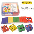 Premium Kids Face Change Expression Puzzle Building Blocks Montessori Cube Table