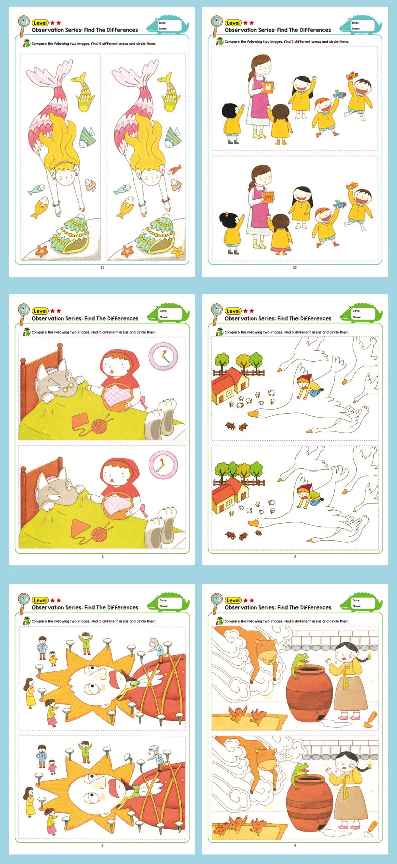 Find-the-Difference Puzzle Book for Kids (Visual Focus)
