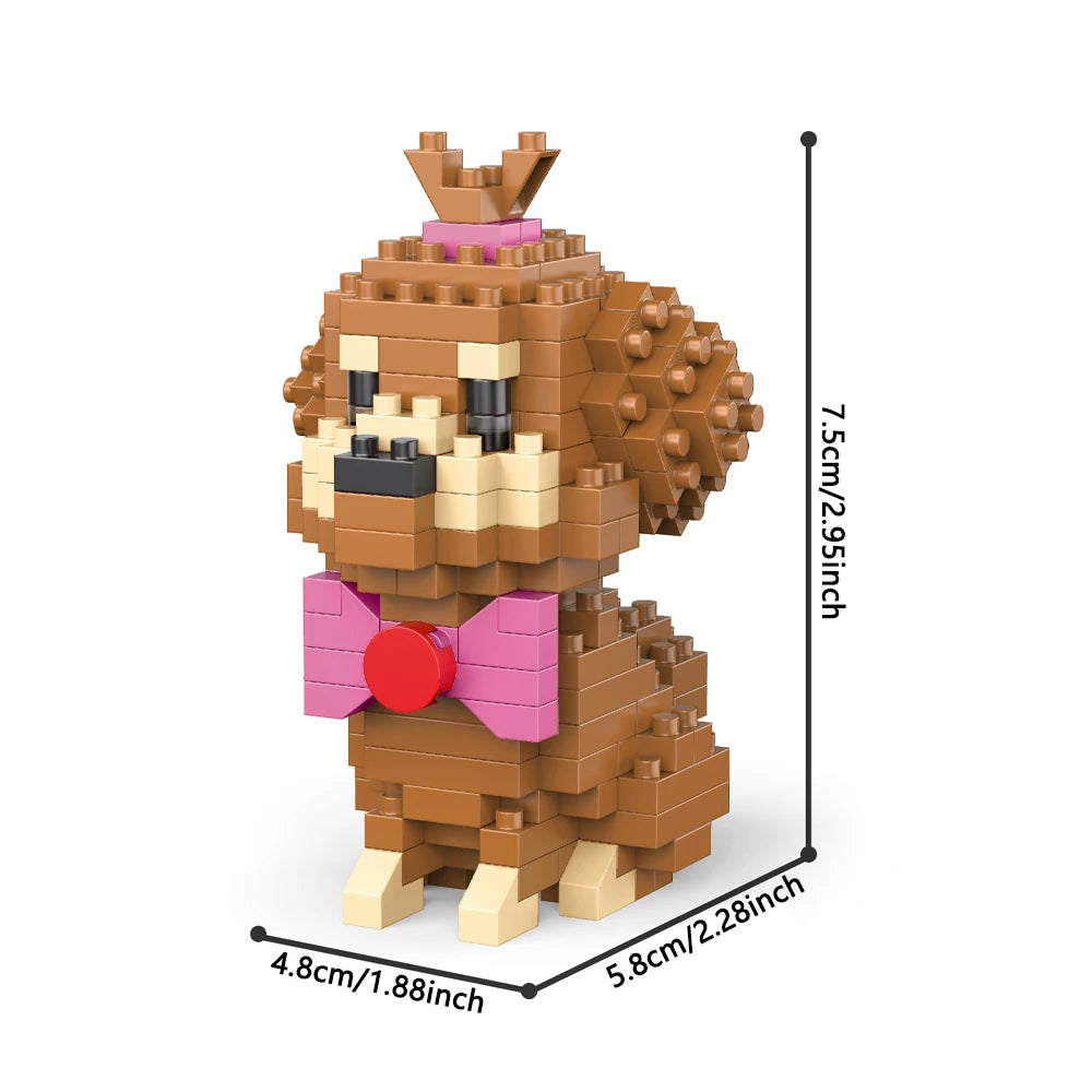 Premium Micro Mini Building Blocks Toys Dog Squad Provides Children With Fun Bui