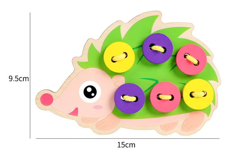 Wooden Fraction Sorting Blocks (Montessori Math)