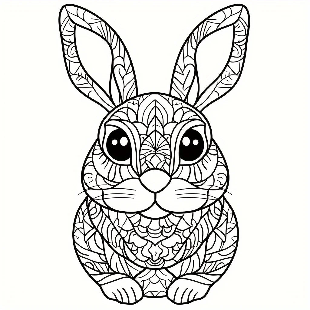 Premium Mandala Animals Coloring Book - 28 Pages for Adults (Stress Relief)
