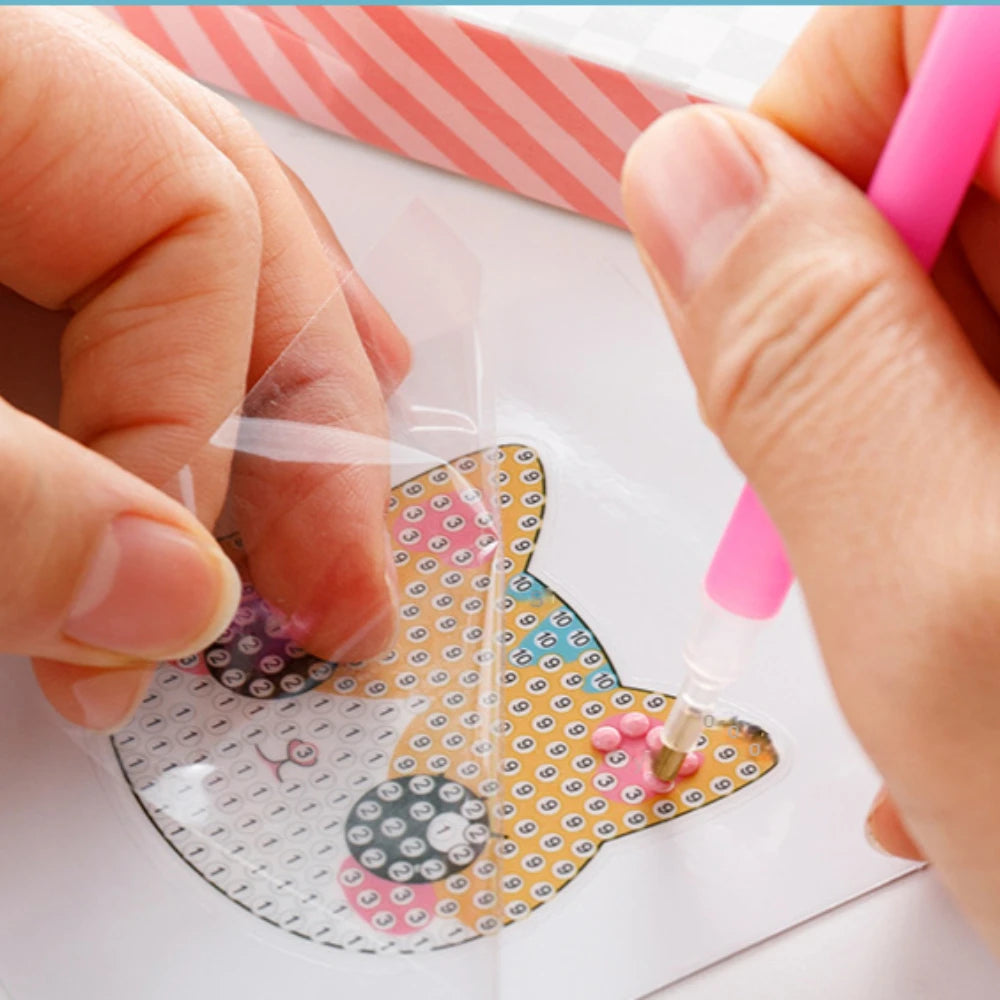 Premium Child Diamond DIY Painting Sticker Set Toys Colorful Cartoon Sticker Han