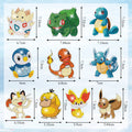 Premium Pikachu 5D Diamond Painting Keychain Kit - DIY Craft Pendant, Ages 6+