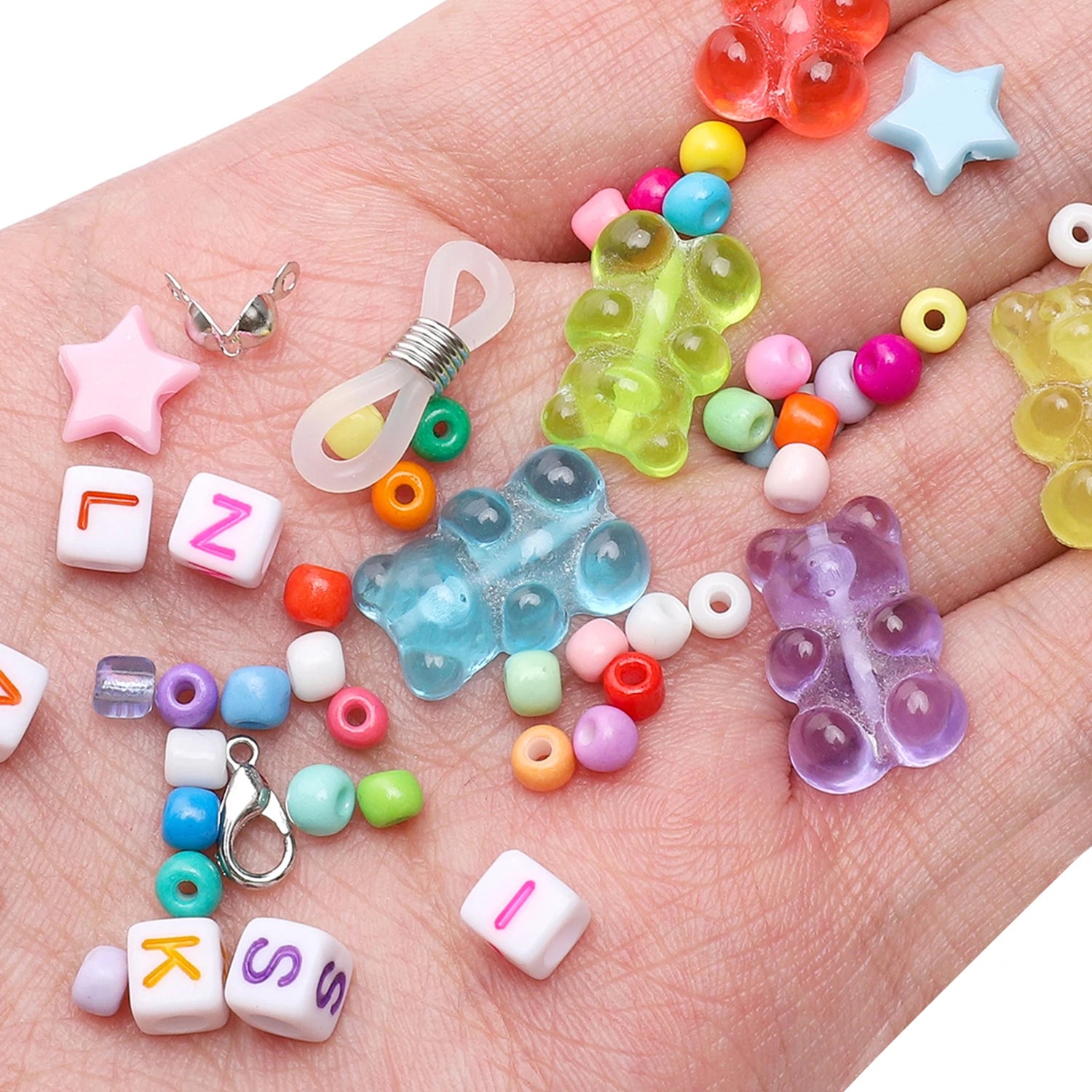 DIY Beaded Jewelry Kit | Glass Beads & Charms Set