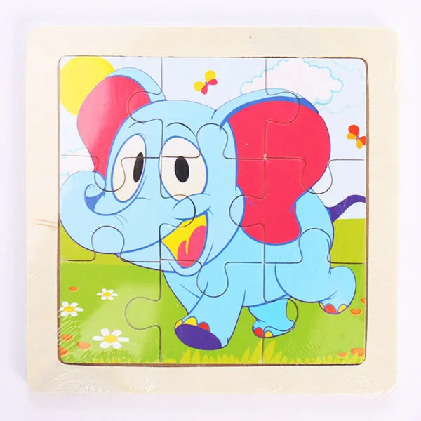 Wooden Dinosaur & Vehicle 3D Puzzle Set for Kids