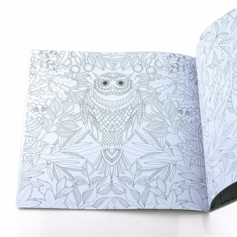 Premium 24 Pages Coloring Book for Children Adult Relieve Stress Kill Time DIY P