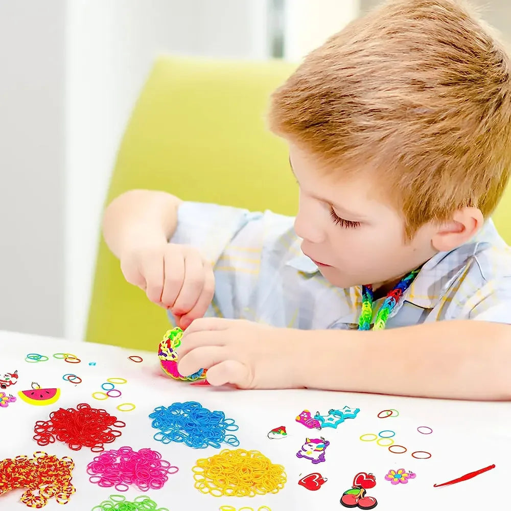 Premium 600 High Elastic Candy Color Loom Rubber Band DIY Knitted Bracelet Neckl