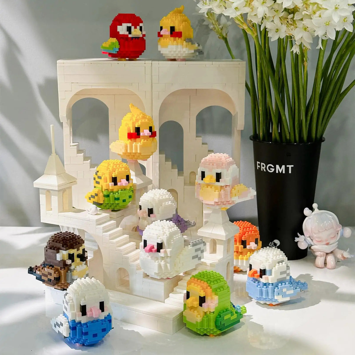 Premium Parrot Bird Small Blocks Building Creative Educational Building Toys For