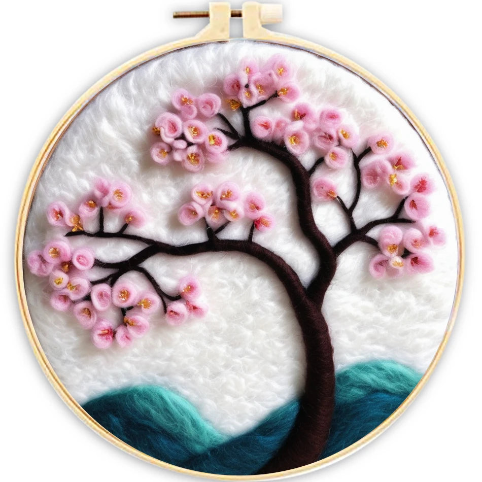 Needle Felting Painting Kit for Beginners (Bird & Tree)