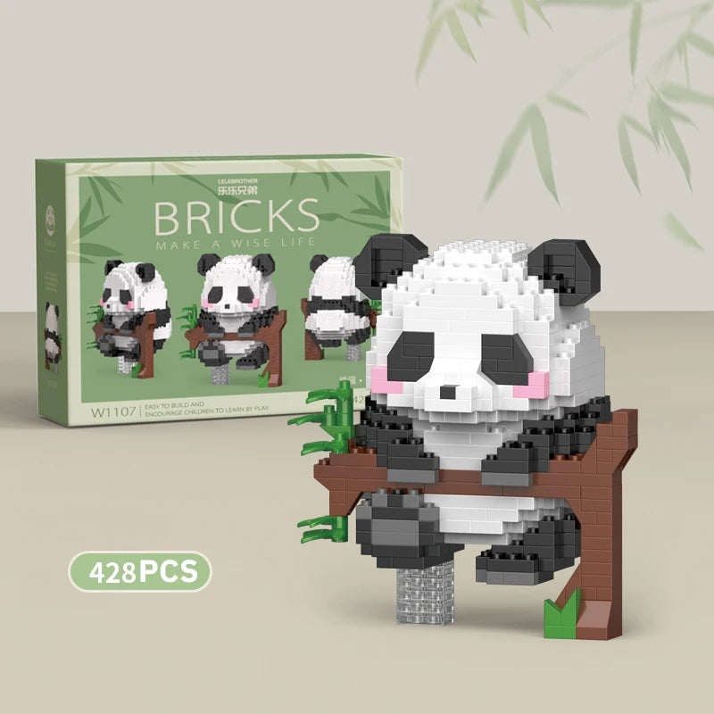 Premium Mini Panda Building Block Kit (DIY Model)