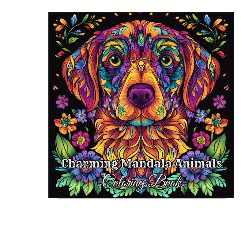 Premium Mandala Animals Coloring Book - 28 Pages for Adults (Stress Relief)