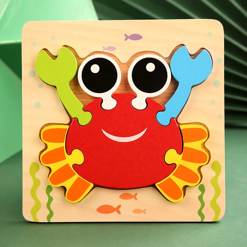 Wooden Color & Shape Matching Puzzle for Kids