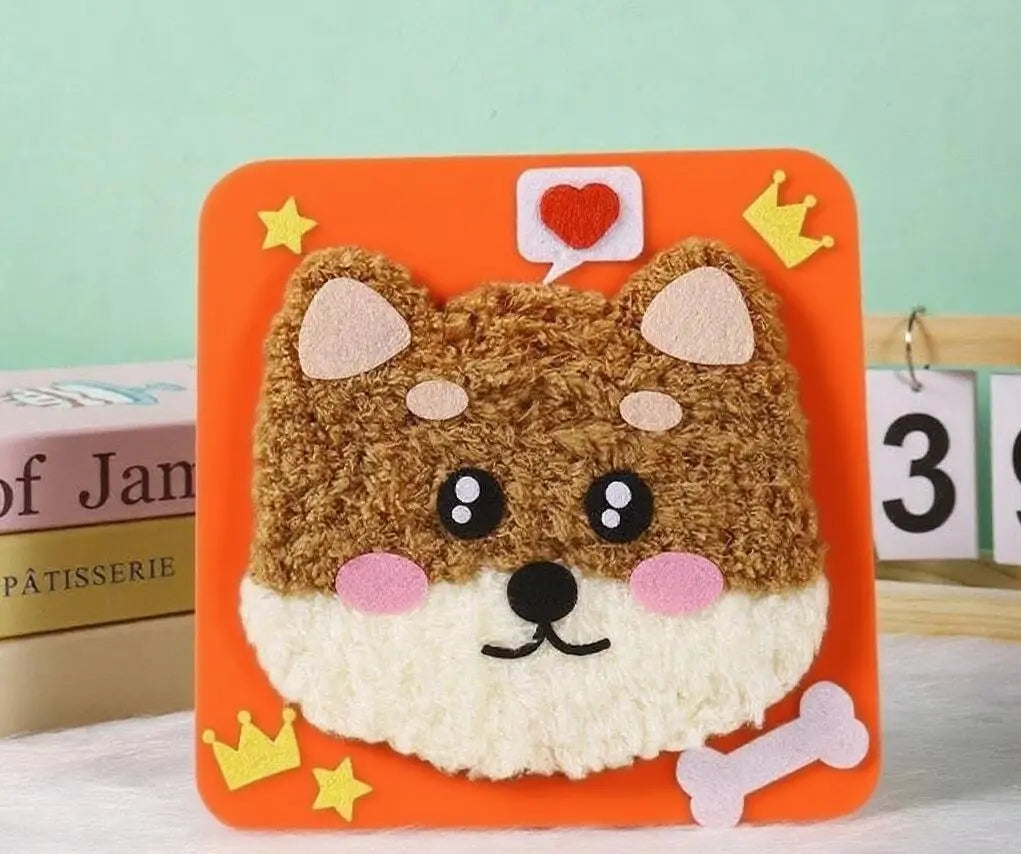 Beginner Kids Sewing Kit with Felt Animal Projects