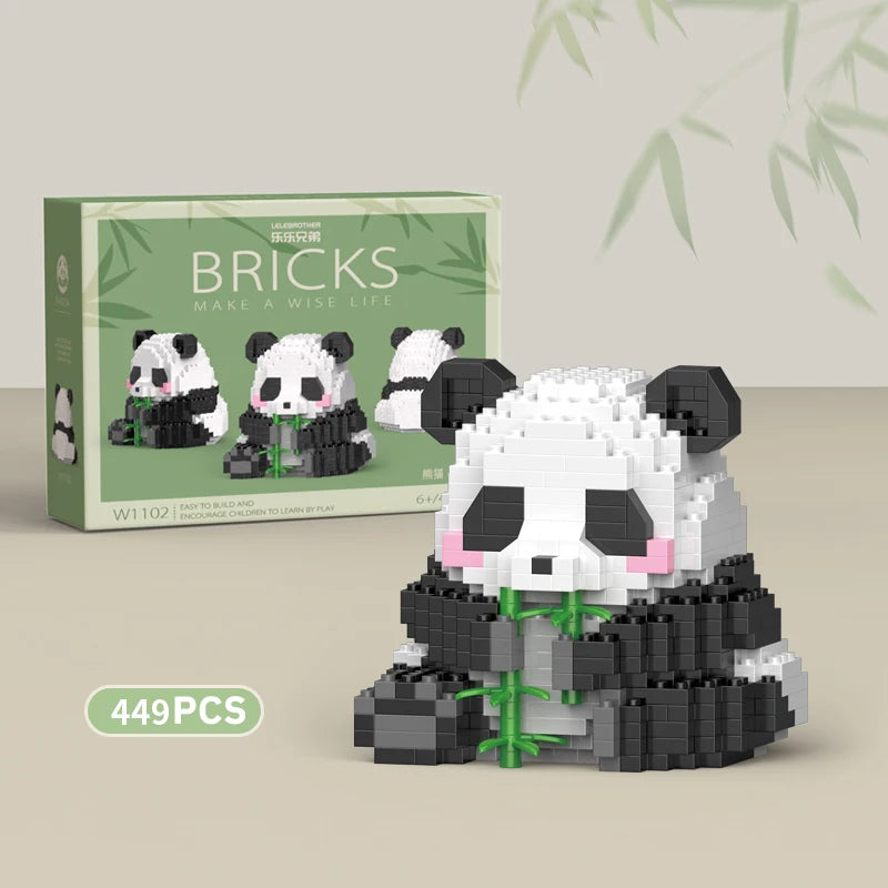 Premium Mini Panda Building Block Kit (DIY Model)