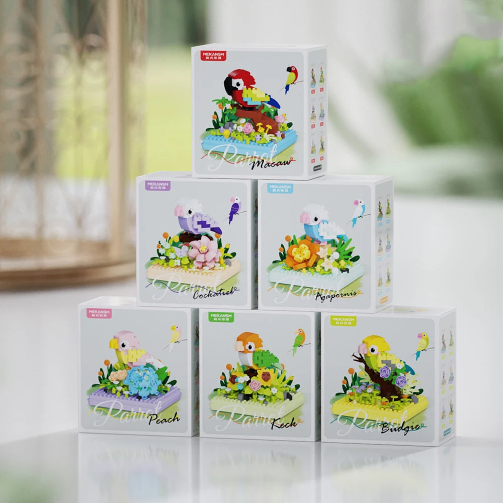 Premium Parrot Micro Blocks Set - Creative Building Toy for Kids, CE Certified