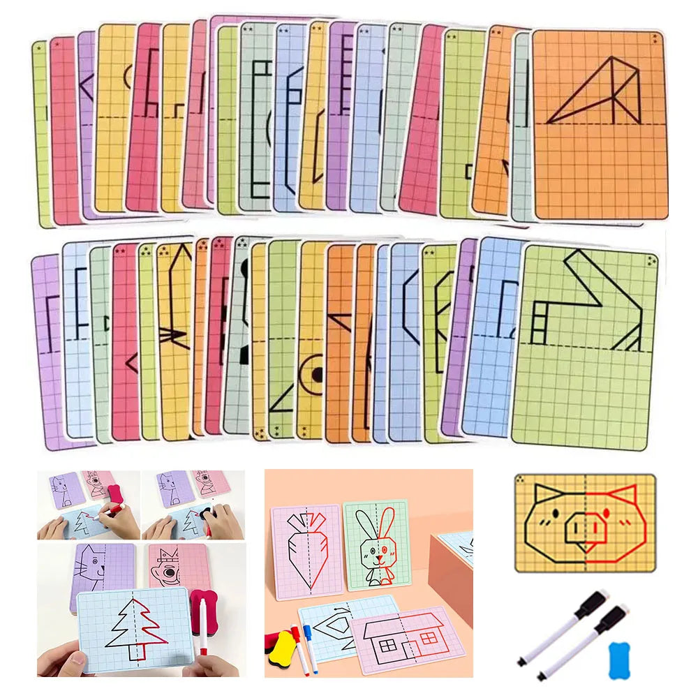 Premium Creative Lattice Symmetrical Drawing Toddler Fine Motor - Ages 3+