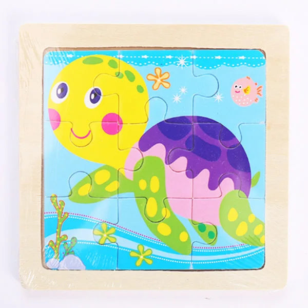 Wooden Dinosaur & Vehicle 3D Puzzle Set for Kids