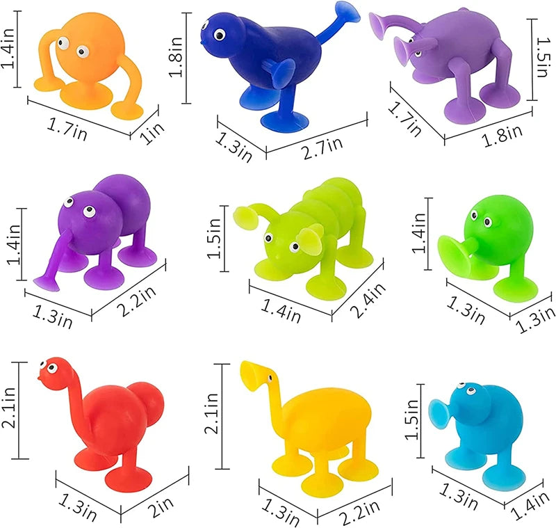 Premium Silicone Sucker Building Blocks Set - STEM Construction Toy, Ages 3+