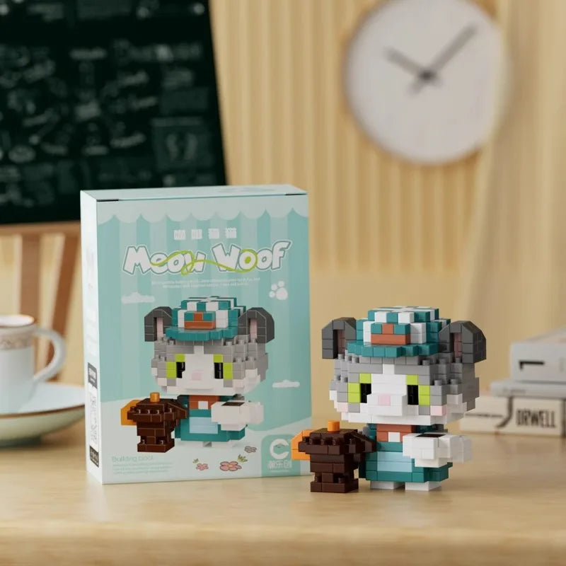 Premium New Children's Micro-particle Building Blocks, Animal Cartoon Dolls Crea