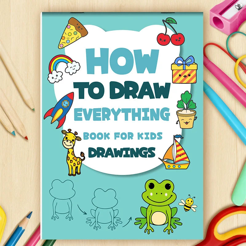 Premium Step-by-Step Drawing Book for Kids - 96 Cute Patterns, Ages 6+