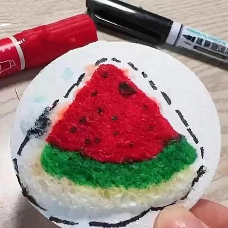 10pcs Magic 3D Art Drawing Paper Foam Texture Painting Paper Puffy Textu