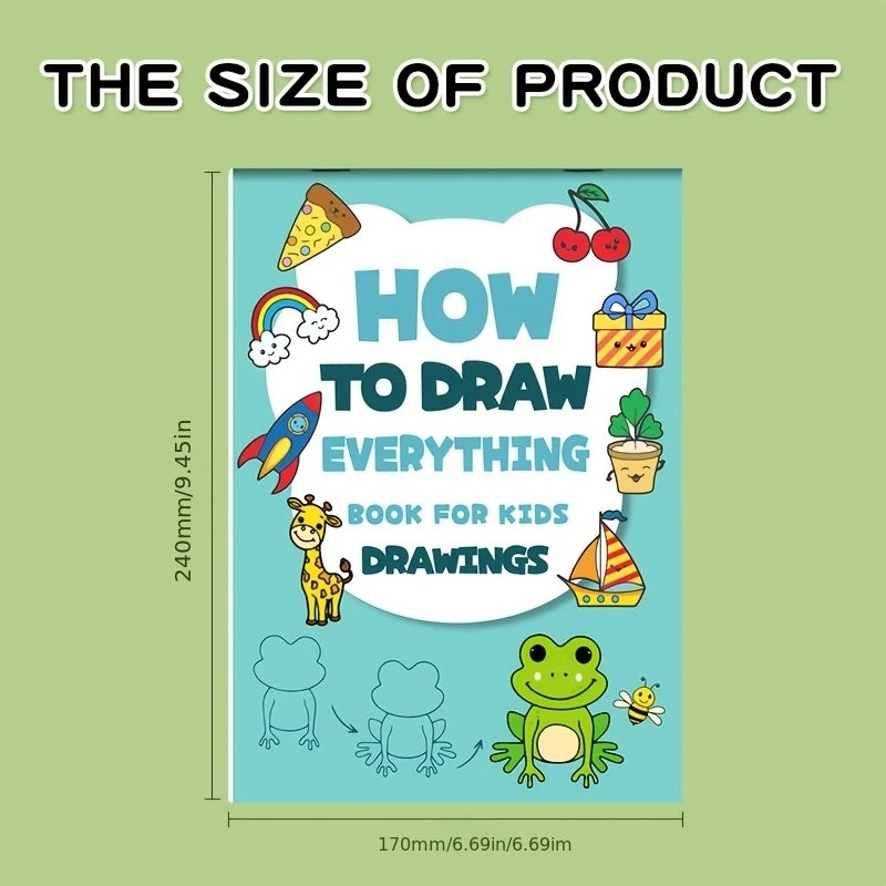 Premium Step-by-Step Drawing Book for Kids - 96 Cute Patterns, Ages 6+