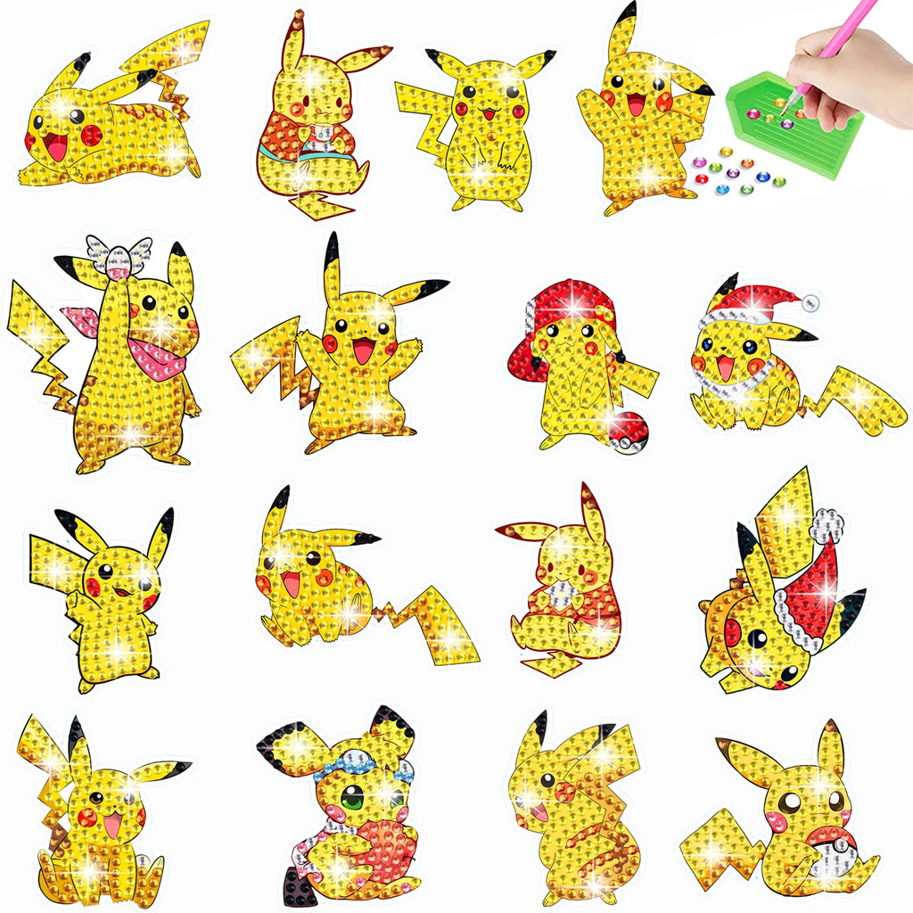 Premium 5D Diamond Painting Keychain Kit - DIY Craft Pendant Set, Ages 6+